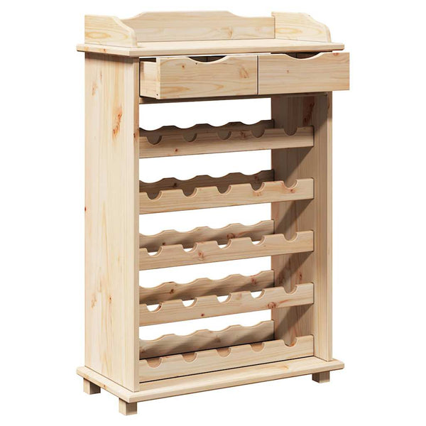 Weinregal Kiefer Massivholz 58x28x90cm