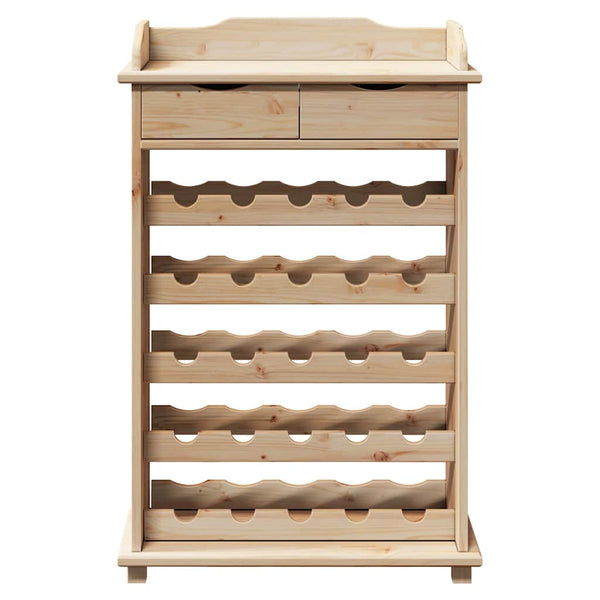 Weinregal Kiefer Massivholz 58x28x90cm
