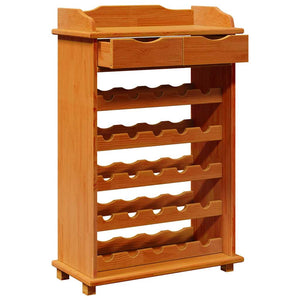 vidaXL Casier à bouteilles marron 58 x 28 x 90 cm Pin massif