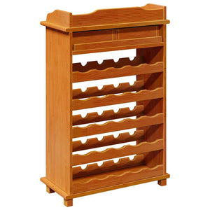 vidaXL Casier à bouteilles marron 58 x 28 x 90 cm Pin massif