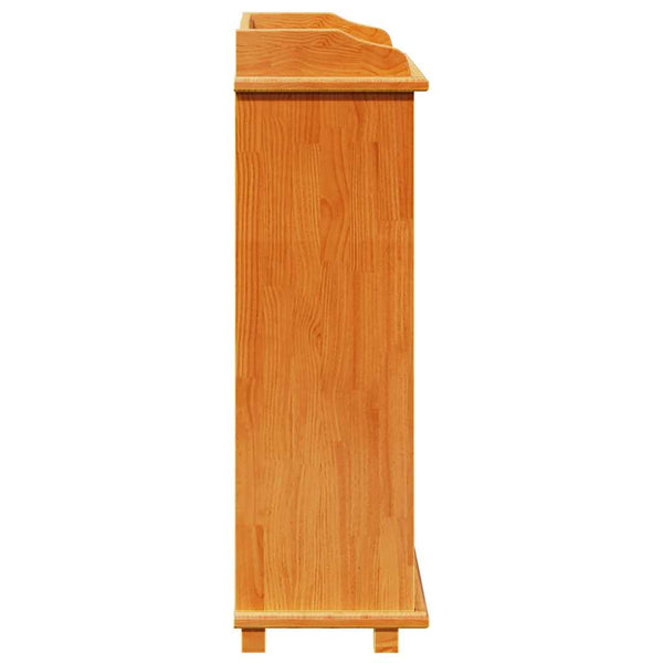 vidaXL Casier à bouteilles marron 58 x 28 x 90 cm Pin massif