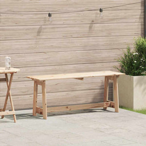 Outdoor Bank Kiefer Natur 119 cm
