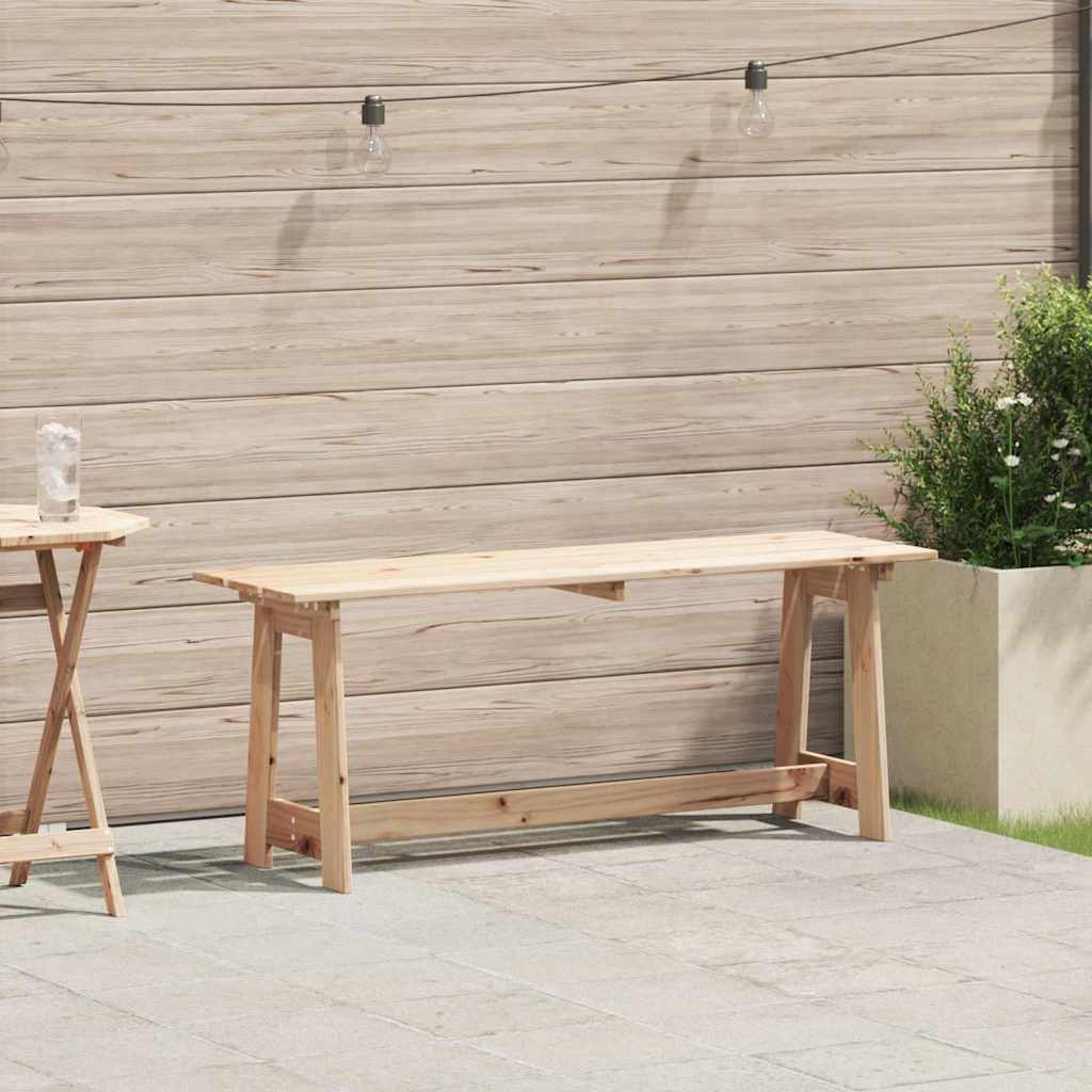 Outdoor Bank Kiefer Natur 119 cm