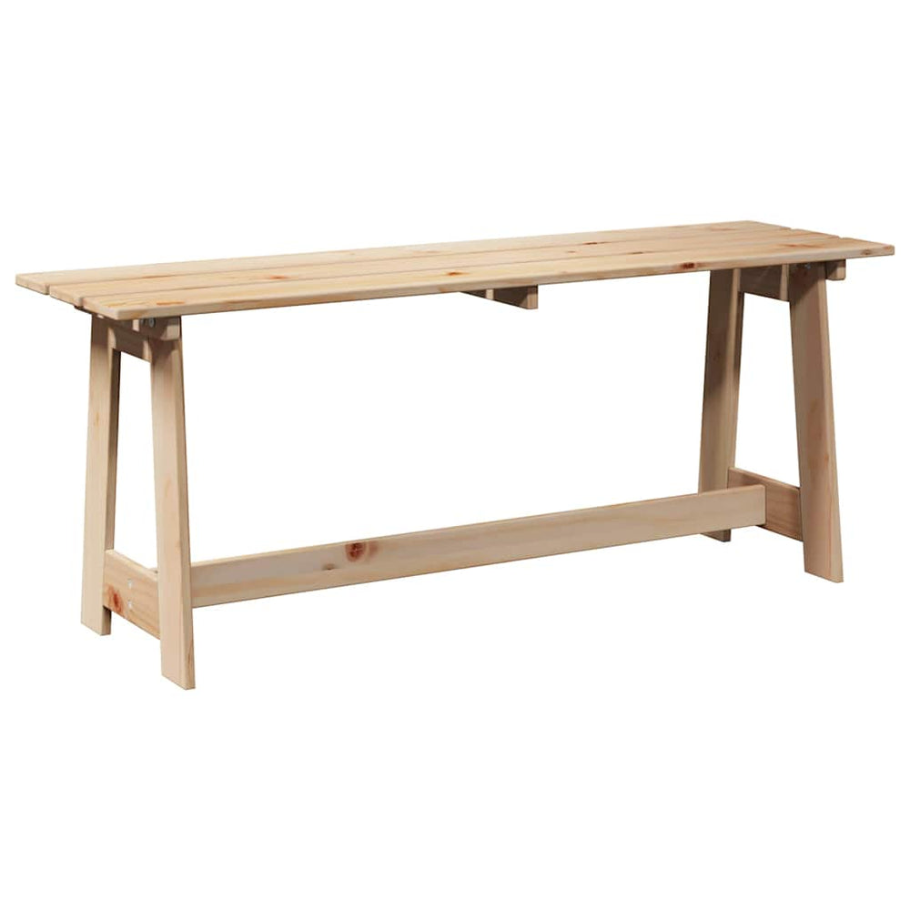 Outdoor Bank Kiefer Natur 119 cm