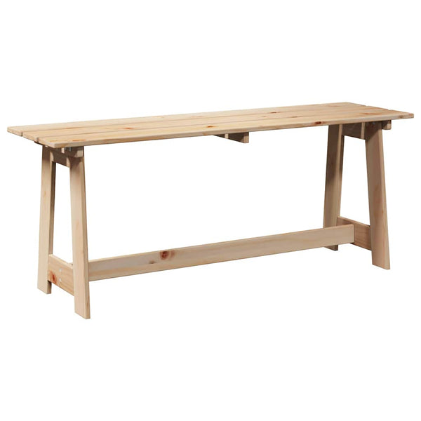 Outdoor Bank Kiefer Natur 119 cm