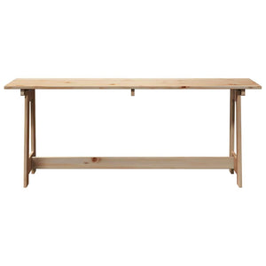 Outdoor Bank Kiefer Natur 119 cm