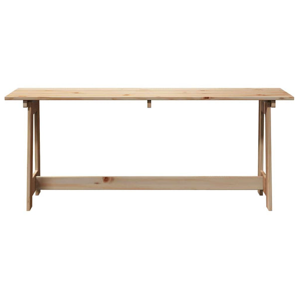 Outdoor Bank Kiefer Natur 119 cm