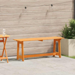Braune Gartenbank aus Kiefernholz 119 cm