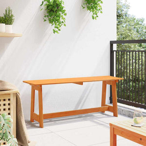 Braune Gartenbank aus Kiefernholz 119 cm
