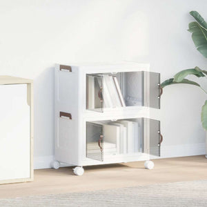 Stapelbare Aufbewahrungsbox mit Rädern 28L