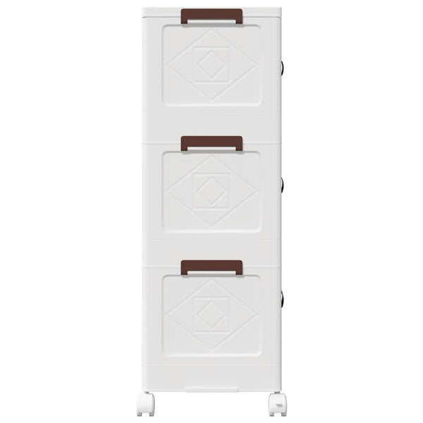 Stapelbare Aufbewahrungsbox mit Rädern, 28 L