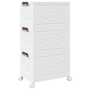 Stapelbare Aufbewahrungsbox mit Rädern, 28 L