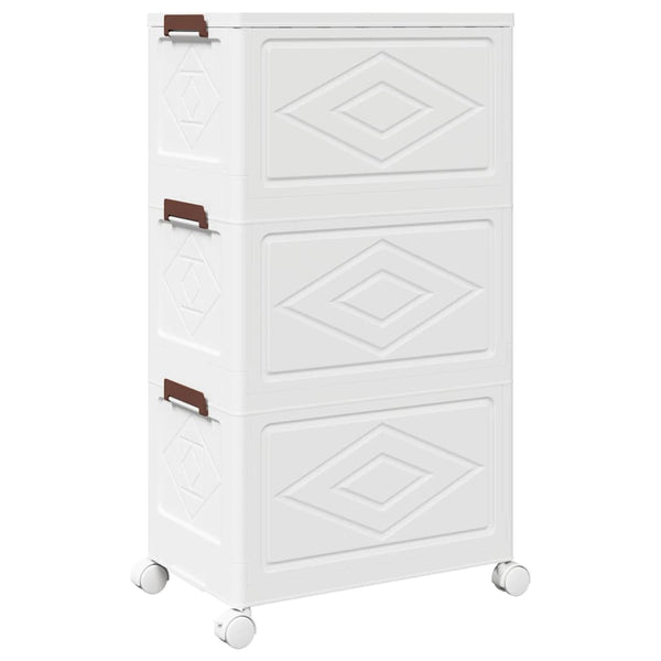 Stapelbare Aufbewahrungsbox mit Rädern, 28 L