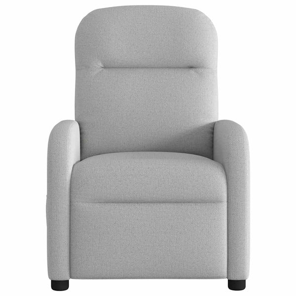 Elektrischer Massagesessel Wolkengrau Stoff