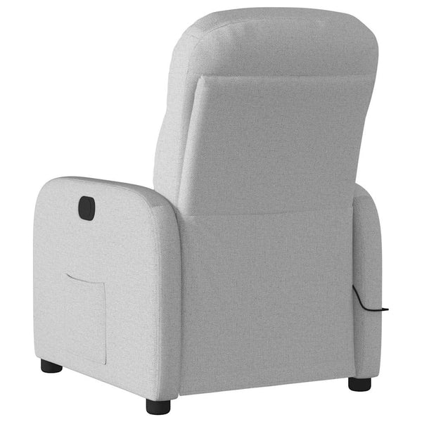 Elektrischer Massagesessel Wolkengrau Stoff