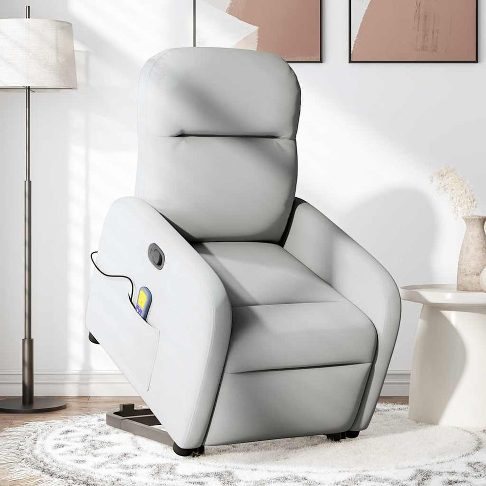 Massagesessel mit Aufstehhilfe Wolkengrau