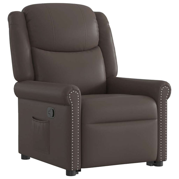 Stehsessel Braun Kunstleder Relaxsessel