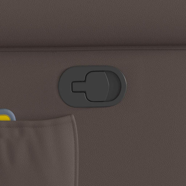 Massage Stehsessel Glänzend Braun Kunstleder