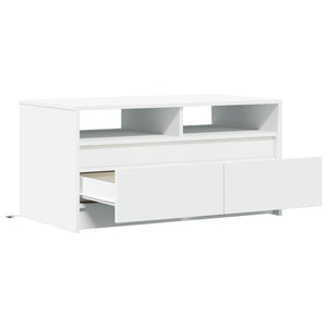 LED Couchtisch Weiß Holzwerkstoff