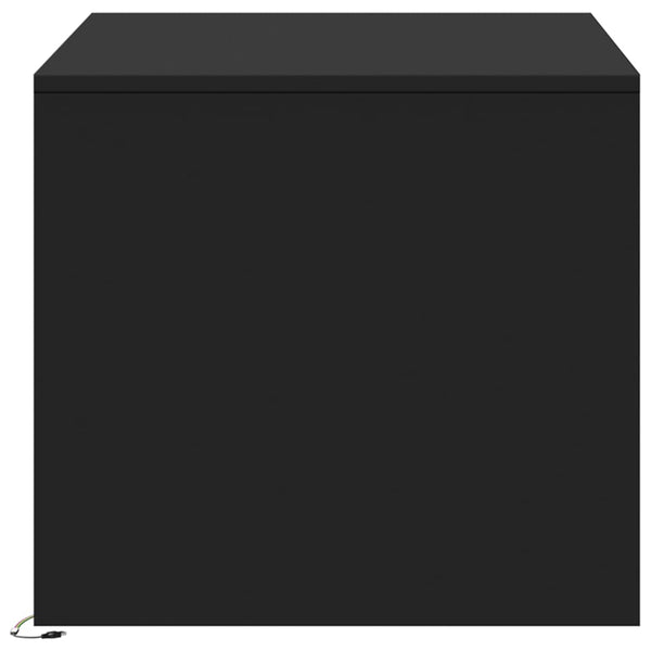 LED Couchtisch Schwarz Holzwerkstoff