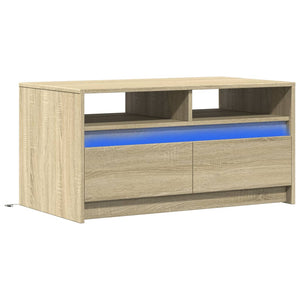 LED Couchtisch Sonoma Eiche