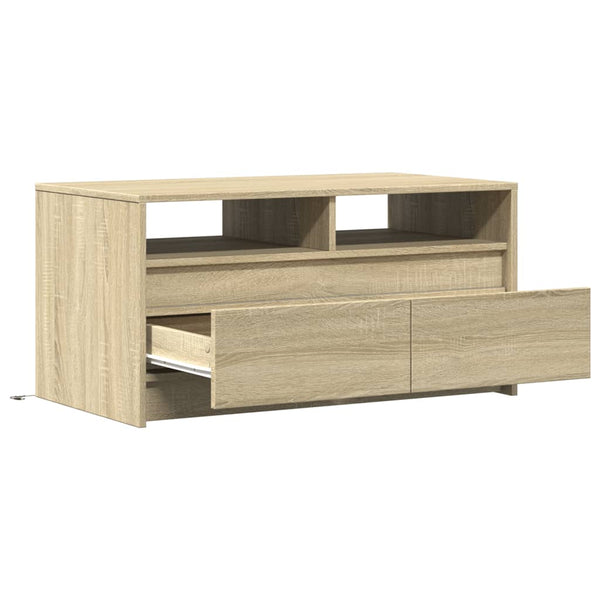 LED Couchtisch Sonoma Eiche