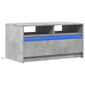 LED Couchtisch Betongrau
