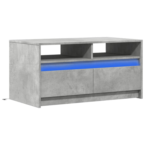 LED Couchtisch Betongrau