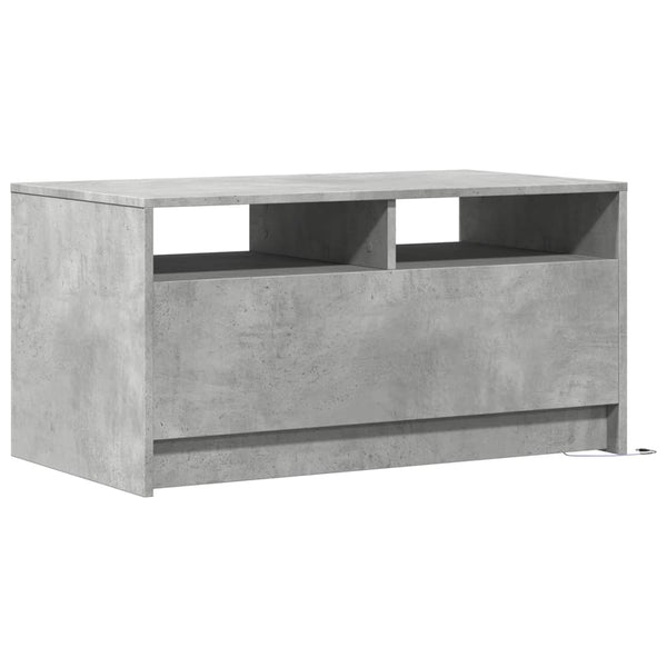 LED Couchtisch Betongrau