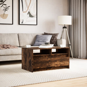 LED Couchtisch Räuchereiche Holz