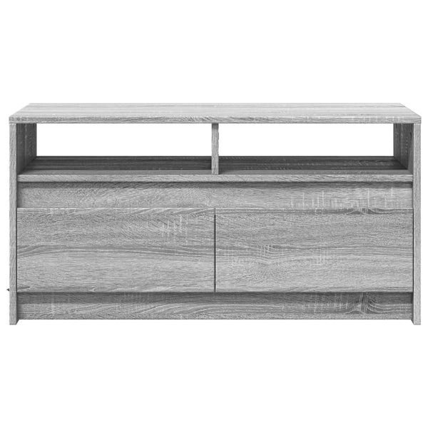 LED Couchtisch Grau Sonoma Holz