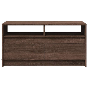LED Couchtisch Braun Eiche Optik