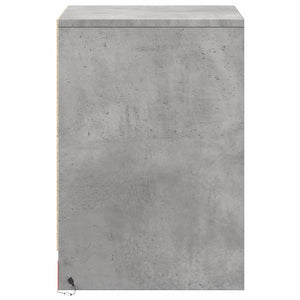 Nachttische mit LED, 2er-Set Betongrau