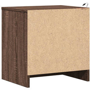 Nachttische mit LED-Leuchten, 2er Set