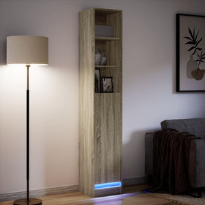 LED Sideboard Sonoma Eiche 200 cm