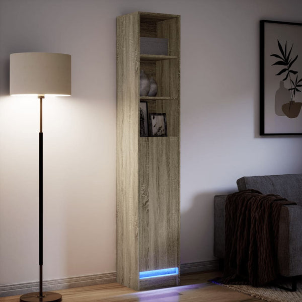LED Sideboard Sonoma Eiche 200 cm