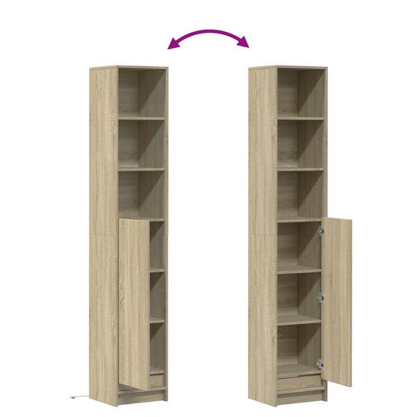 LED Sideboard Sonoma Eiche 200 cm