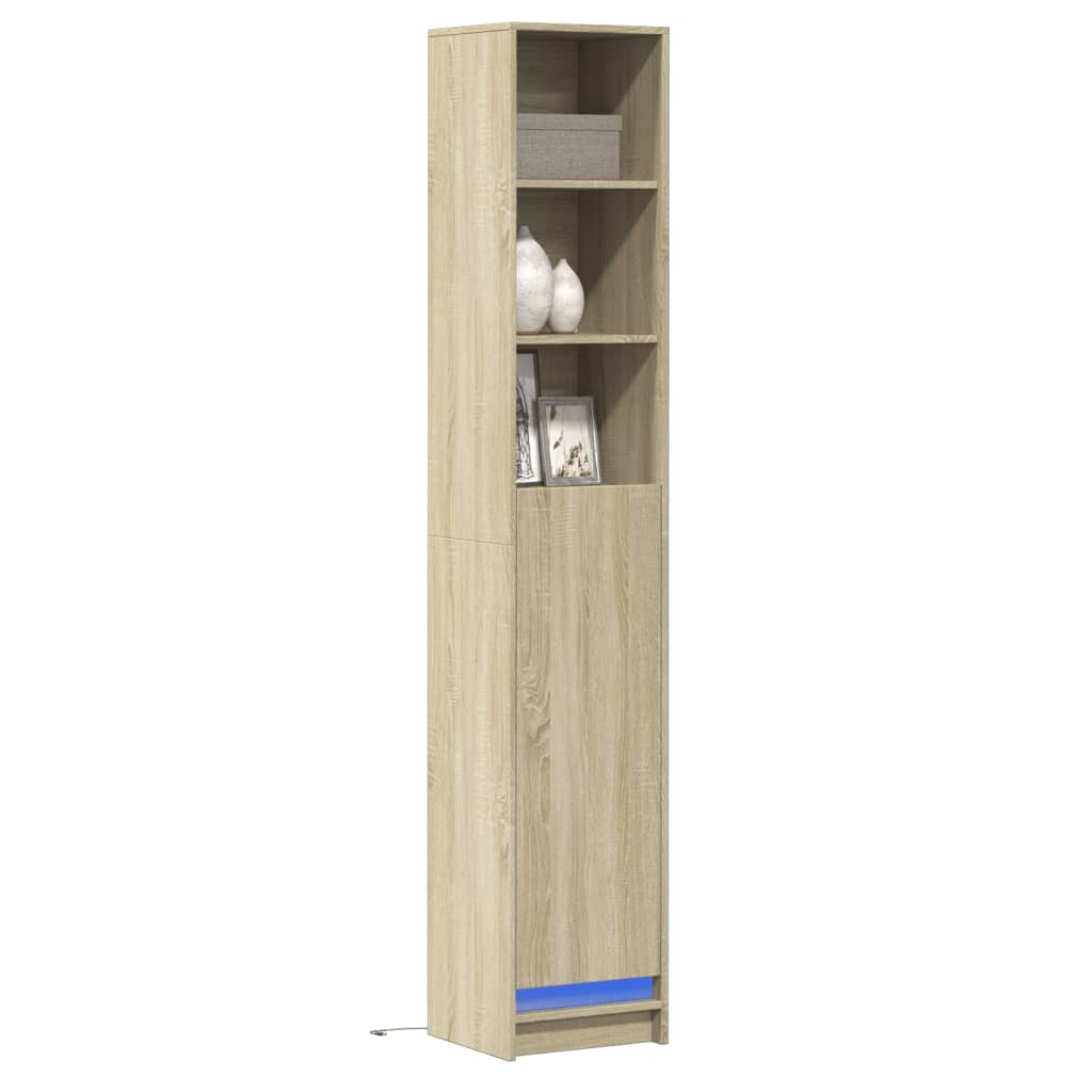 LED Sideboard Sonoma Eiche 200 cm