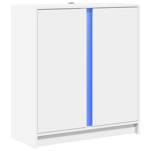 LED Sideboard Weiß 77x34x85 cm