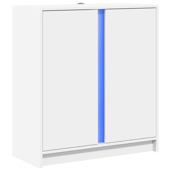 LED Sideboard Weiß 77x34x85 cm
