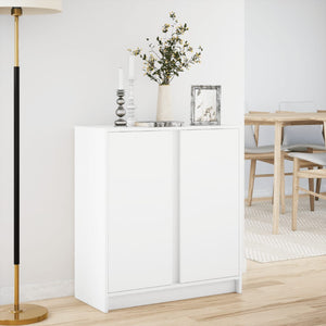 LED Sideboard Weiß 77x34x85 cm