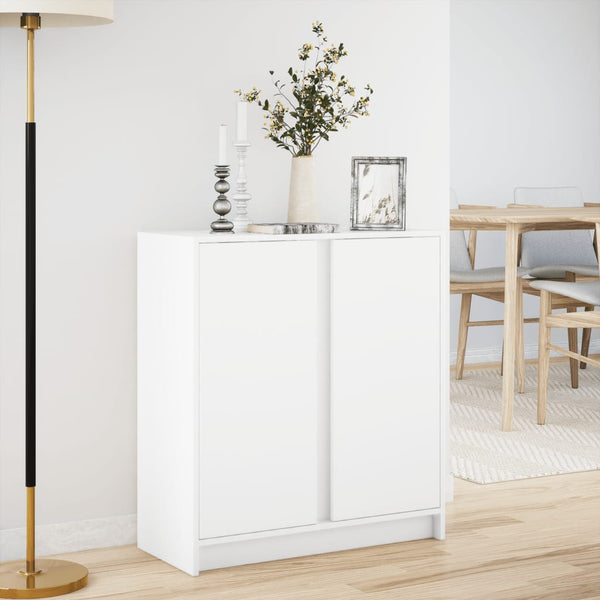 LED Sideboard Weiß 77x34x85 cm