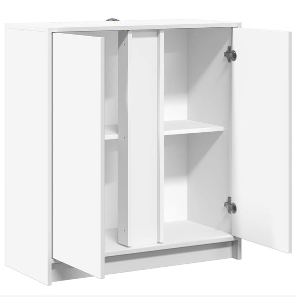 LED Sideboard Weiß 77x34x85 cm