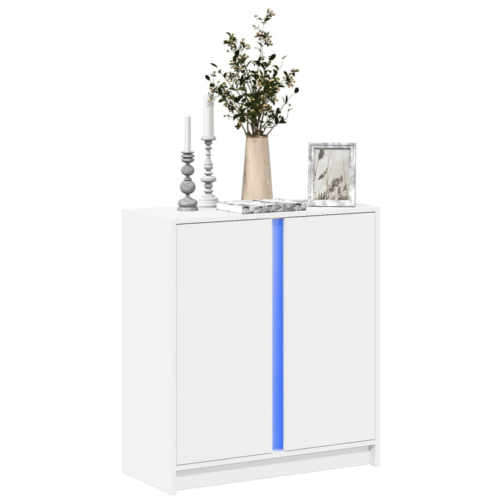 LED Sideboard Weiß 77x34x85 cm