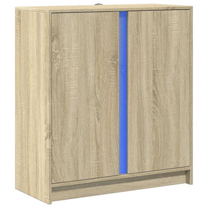 LED Sideboard Sonoma Eiche 77x85 cm