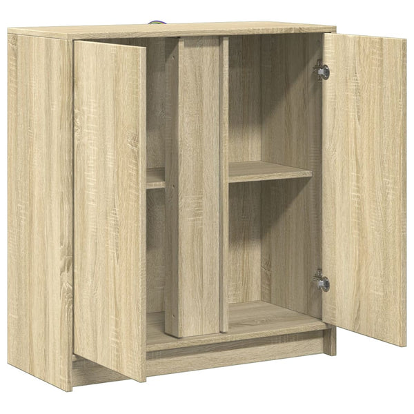 LED Sideboard Sonoma Eiche 77x85 cm