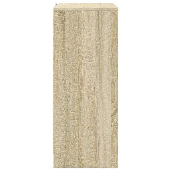 LED Sideboard Sonoma Eiche 77x85 cm