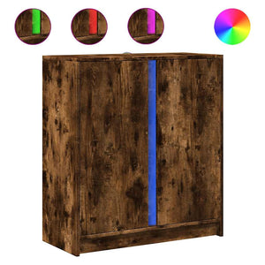 LED Sideboard Räuchereiche 77 cm