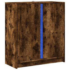 LED Sideboard Räuchereiche 77 cm