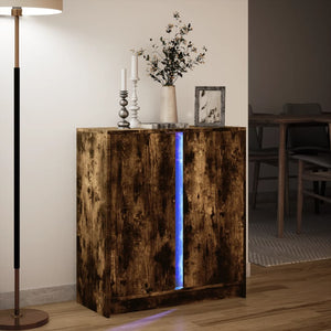 LED Sideboard Räuchereiche 77 cm